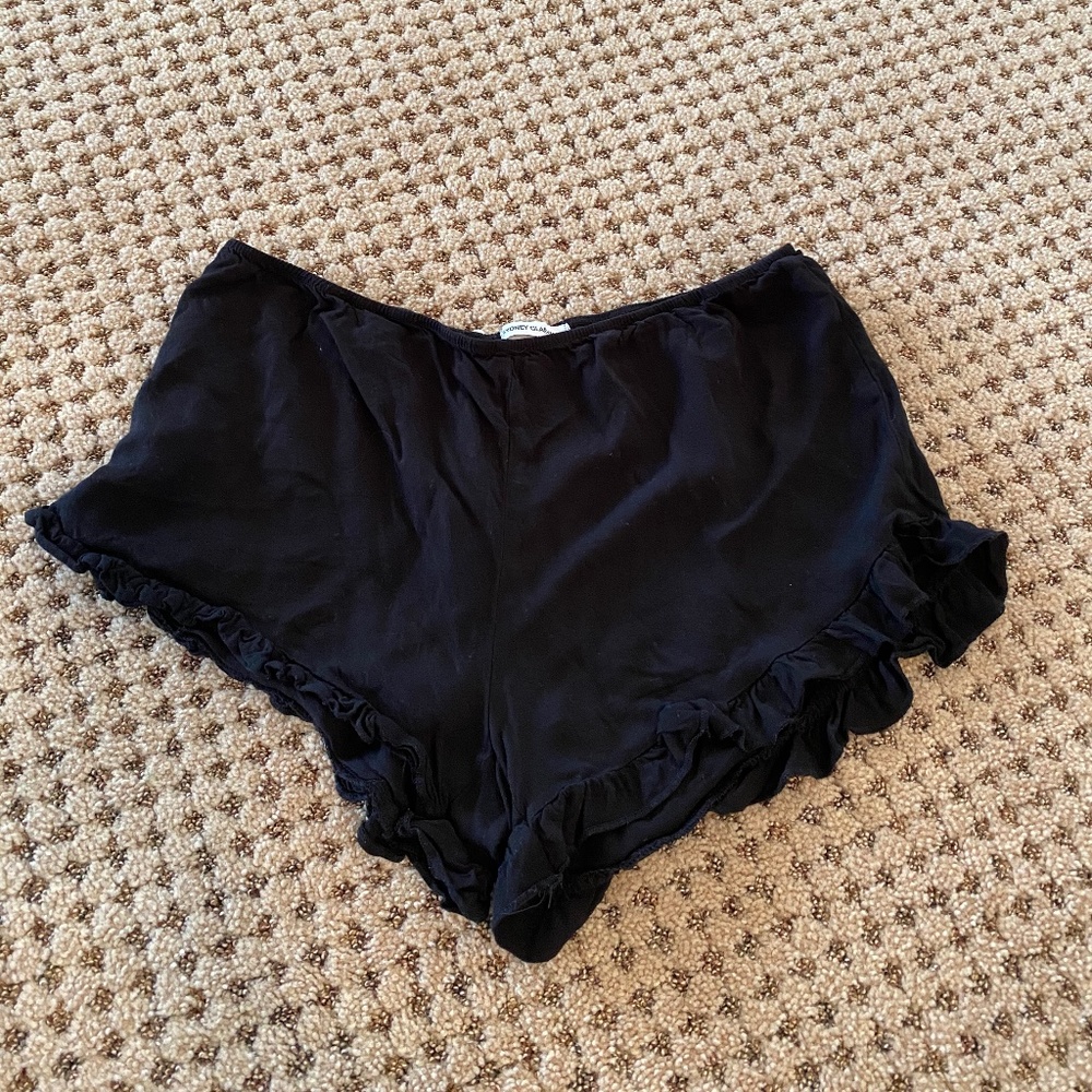 Falling Love Black Shorts